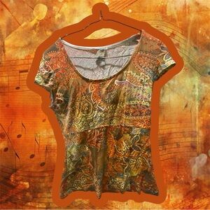 Paisley Print Women's Top